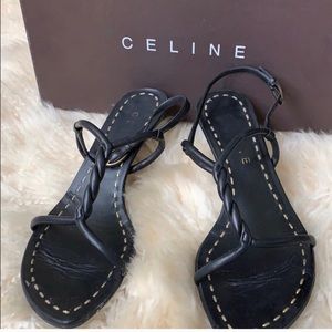 Celine Twisted T-Strap Sandals